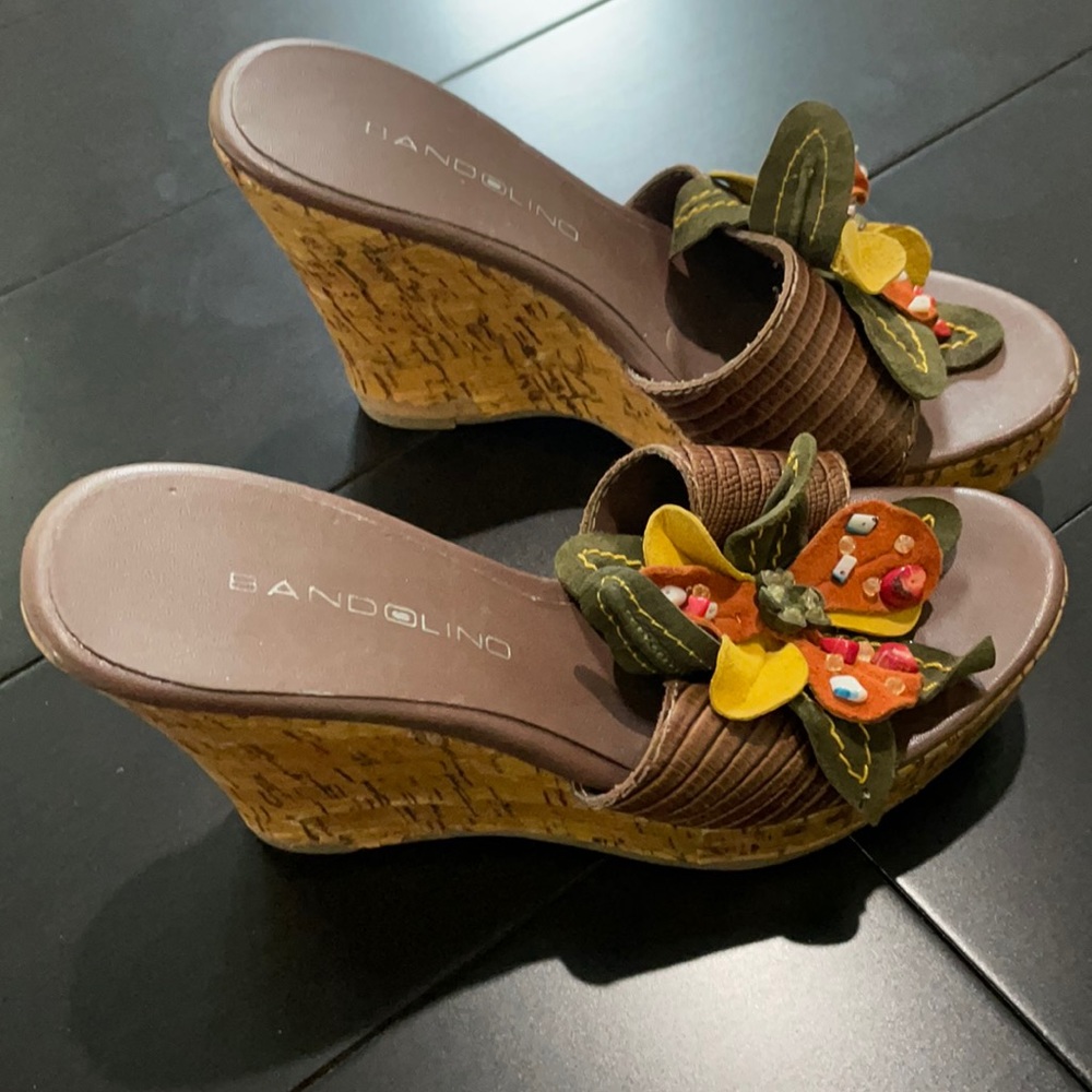 Flower wedges by bandolino